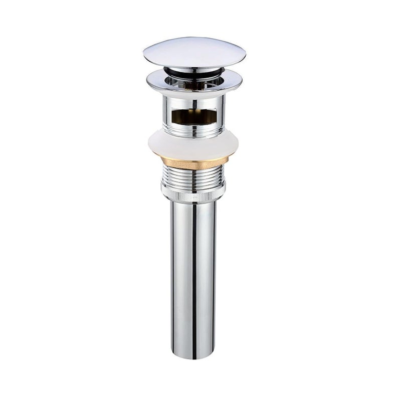 dalang Pop Up Drain Stoper with Overflow for Bathroom Sink with Overflow,Chrome Finished - Image 1
